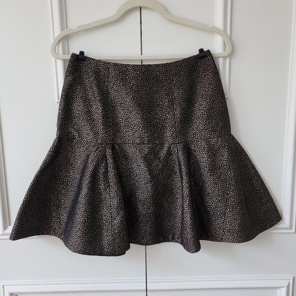 Fendi Dresses & Skirts - Vintage Fendi 2000s Karl Lagerfeld Animal Print Flare Mini Skirt IT 40